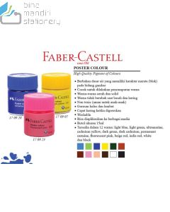 Cat Lukis 12 Warna Faber-Castell Poster Colour set 12 (121003)
