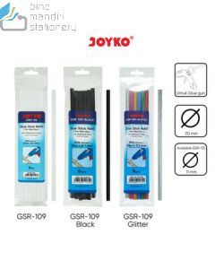 Contoh Isi Lem Tembak Kecil Joyko Glue Stick Refill GSR-109 (Black) merek Joyko