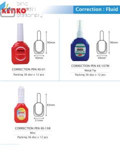 Gambar peralatan sekolah Kenko KE-01 Correction Fluid Cairan Koreksi Tip-X Cair dan aneka katalog Kenko grosir